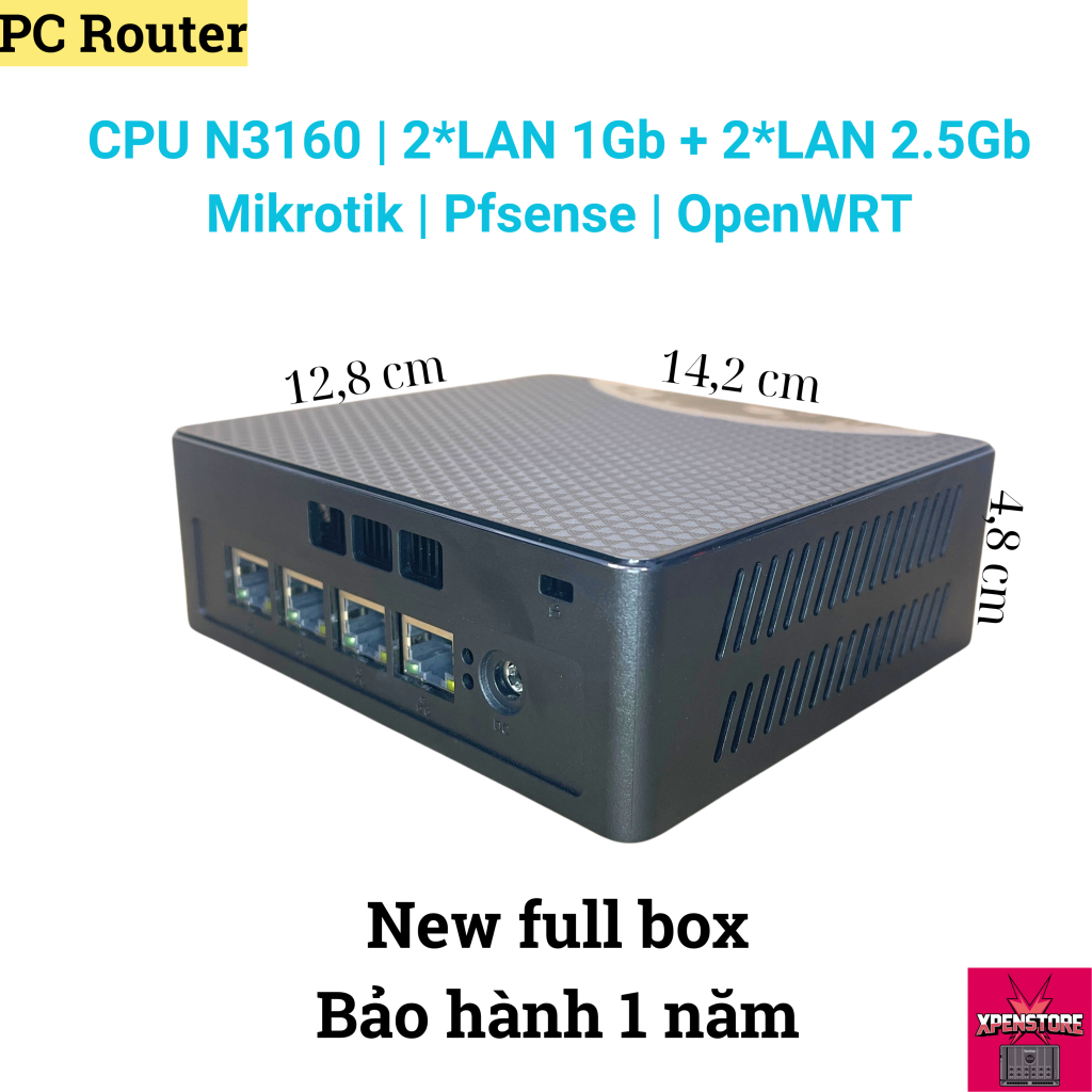 PC Router N3160 | 4LAN ( 2*1Gb + 2*2.5Gb) - Xpenstore